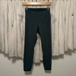 lululemon athletica 25" align leggings high waisted dark forest, sz 6